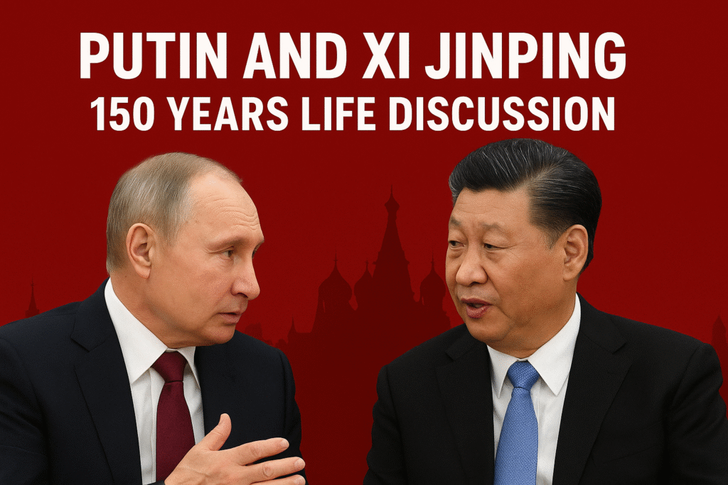 Putin and Xi Jinping 150 years life discussion